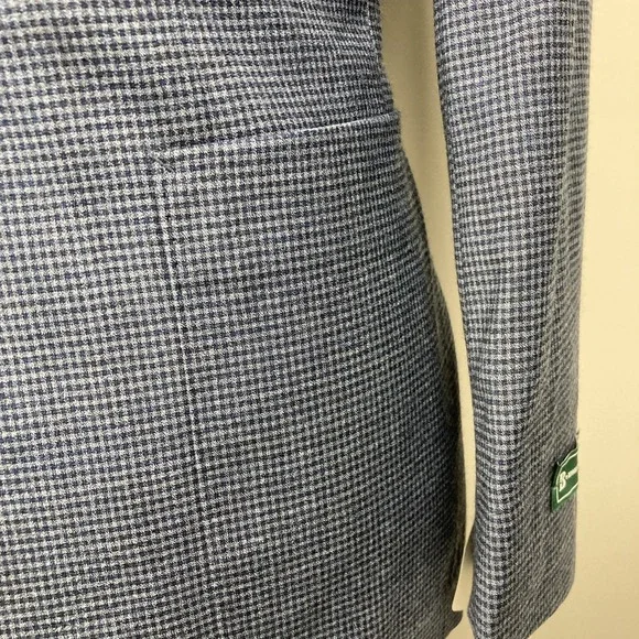 B by Brooks Brothers Mens Classic fit Sport Coat Blazer 40R Blue‎ Check F01172 - Picture 6 of 15